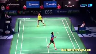 Badminton Highlights - Simon Santoso vs Lin Dan - Australian Open Finals 2014