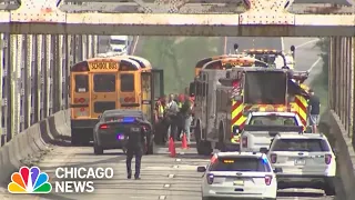 School bus CRASHES, sending 12 students to the HOSPITAL in Illinois