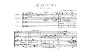 Dvořák: String Quartet No. 8 in E major, Op. 80, B 57 (with Score)