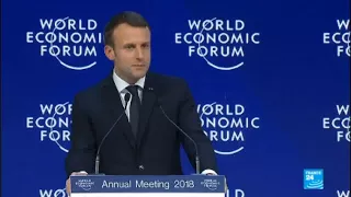 REPLAY - Watch French president Emmanuel Macron's speech at Davos 2018