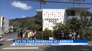 Leahi Avenue will now be owned by the City and County of Honolulu