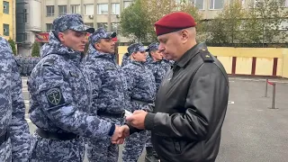 В Петербурге специальный моторизованный полк Росгвардии отметил годовщину образования