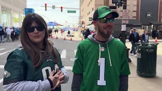 Eagles fans first impressions of the NFL Draft in Detroit