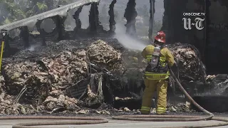 More than 40,000 pounds of pork charred in big rig fire in Lakeside