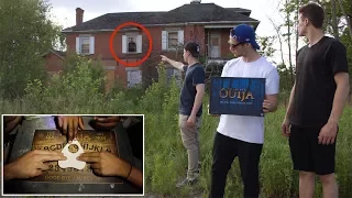 OUIJA BOARD IN A DEMON HAUNTED HOUSE! (HOLY SH*T)