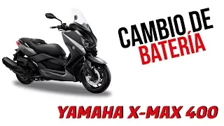 Cambio de batería para una moto Yamaha X Max 400