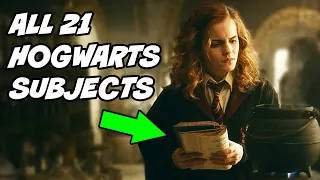 ALL 21 SUBJECTS Taught at Hogwarts - Harry Potter Explained