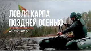 Ловля карпа поздней осенью (Заречье, ноябрь 2021).