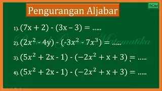 CARA MENGHITUNG PENGURANGAN ALJABAR #aljabar