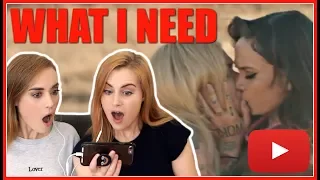 REACTING TO WHAT I NEED, THE LESBIAN YOUTUBERS AND CHRISTINE & THE QUEENS