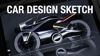 Car Design Sketch by Procreate 4 | Timelapse | Digital Art | 學習機車設計電繪 | LEWIS VITA