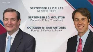 Ted Cruz, Beto O'Rourke face off in first debate Friday