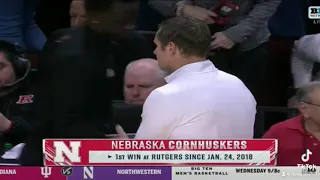 Nebraska Husker Basketball Defeats Rutgers 2/18/2023 #huskers #nebraska #basketball