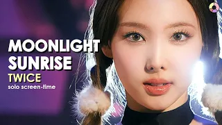 TWICE "MOONLIGHT SUNRISE" (focus & solo screen-time ranking)