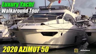 2020 Azimut 50 Luxury Yacht - Walkaround Tour - 2020 Miami Yacht Show
