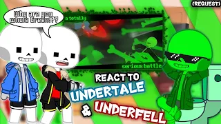Undertale & Underfell React to "A Totally Serious Battle" (Request?)