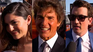 TOP GUN: MAVERICK Red Carpet Interview with Tom Cruise, Miles Teller, Kenny Loggins & more!