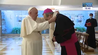 Papa Francesco impone il Pallio al neo Patriarca di Gerusalemme, Pierbattista Pizzaballa