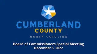 Board of Commissioners Special Meeting -  Dec. 5