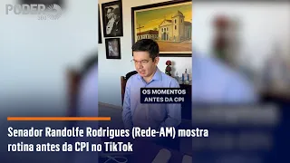 Senador Randolfe Rodrigues (Rede-AM) mostra rotina antes da CPI no TikTok