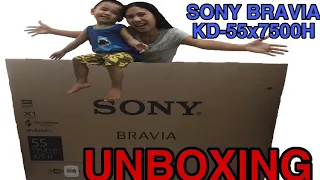 SONY BRAVIA KD55X7500H /4k ANDROID TV UNBOXING (Philippines )