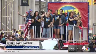 NYC to Host Ticker Tape Parade for Women's World Cup Champs