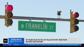 47-year-old bicyclist killed in hit-and-run in West Baltimore