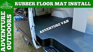 Van Flooring ~ How To Install Rubber Floor Matting In A Van