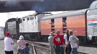 Santa Fe 3751 Leaves San Bernardino Railroad Days 2012