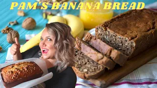 PAM'S PERFECTLY MOIST BANANA NUTS BREAD RECIPE|BEST BANANA BREAD YOU'LL EVER HAVE