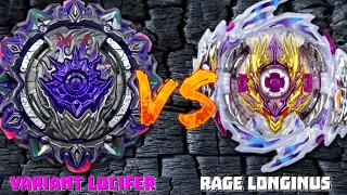 Beyblade Burst Surge - Variant Lucifer VS Rage Longinus - Superking Layer System