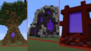 Minecraft Nether Portal Designs