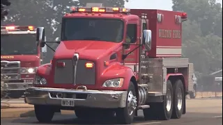 Fire Threatens Homes! Wildland Fire Trucks Responding Compilation Part #2