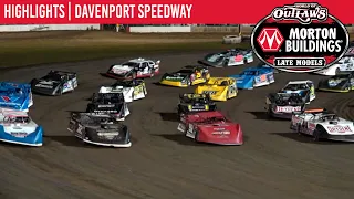 World of Outlaws Morton Building Late Models at Davenport Speedway August 26, 2021 | HIGHLIGHTS