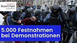 Russland: Über 5.000 Festnahmen bei Demonstrationen