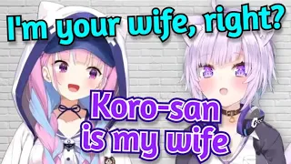 Okayu Rejects Aqua and Declares That Korone is Her Lawful Wife During a Hololive Trial