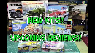 NEW KITS UPCOMING REVIEWS HPIGUYS WORKSHOP AMT REVELL TAMIYA AOSHIMA MRC ITALERI ICM MINIART MPC