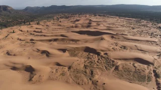 Coral Pink Sand Dunes by Drone in 4K