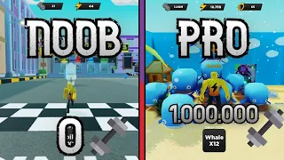 Noob To Pro In Roblox Strongman Simulator! 0 To 1.000.000 Strength!