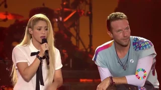 Chantaje - Chris Martin y Shakira at Global Citizen Live