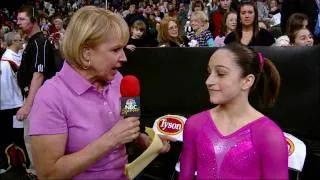 Jordyn Wieber Interview - 2009 Tyson American Cup - NBC