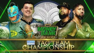 The Usos vs. The Mysterios - Smackdown Tag Team Title Match - Money In The Bank 2021 Kickoff.