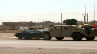 Marines Use Humvee To Push Vehicle...Then It Explodes