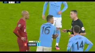 Fight between Fabinho vs Rodri