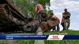 Central Florida college student's photos of war in Ukraine displayed in museum