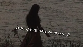 Keane - Somewhere only we know-(Speed up)