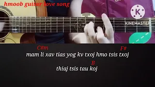 qhias ntaus kis Taj zaj nkauj ( zaj dub - koj puas tus siab li kv  ) cover by beer Yang guitar