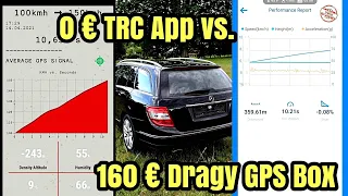Dragy GPS Box vs. TRC Handy-App | 100-150 Vergleich | Test 2021
