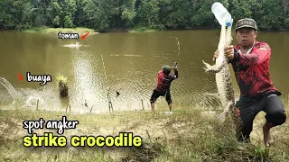 SPOT ANGKER..! mancing toman strike buaya