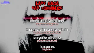 Lady Gaga-Bad Romance asmara yang buruk(lirik video dan terjemahan lagu)